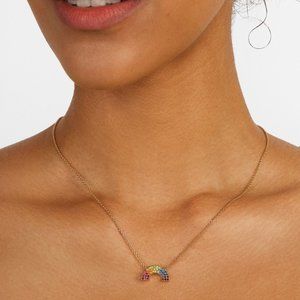 BaubleBar Jewelry - BaubleBar Delicate Rainbow Pride Necklace BaubleBar Jewelry - BaubleBar Delicate Rainbow Pride Necklace